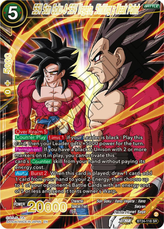 SS4 Son Goku & SS4 Vegeta, Striking a Weak Point - Beyond Generations (BT24)
Beyond Generations