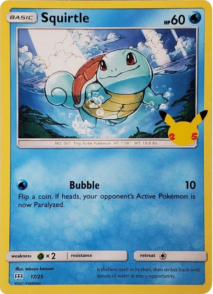 Squirtle - 17/25 - McDonald's 25th Anniversary Promos (M21