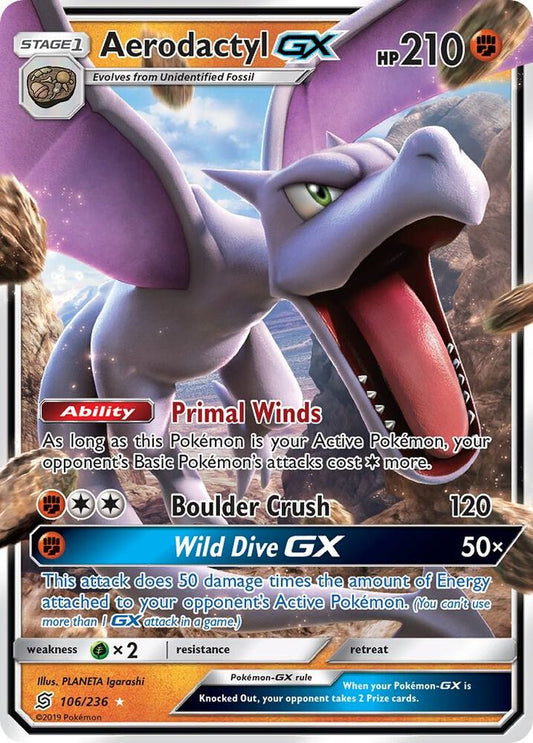 Aerodactyl GX - SM - Unified Minds (SM11)spñ