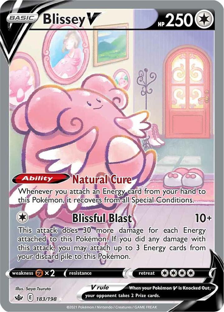 Blissey V (Alternate Full Art) - SWSH06: Chilling Reign (SWSH06)