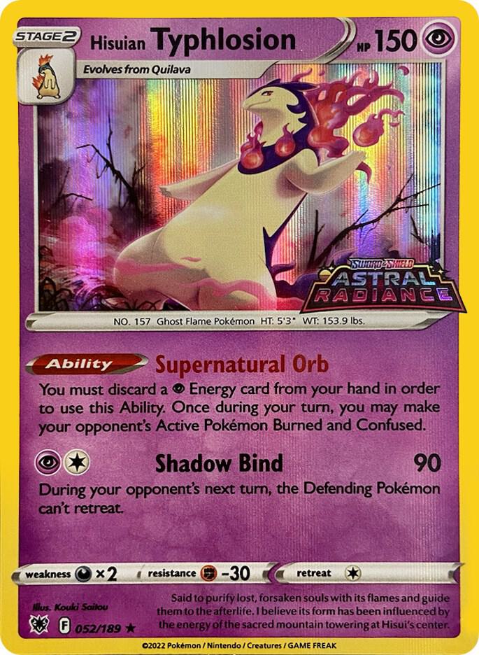 Hisuian Typhlosion - 052/189 (GameStop Exclusive) - Miscellaneous Cards & Products (MCAP)