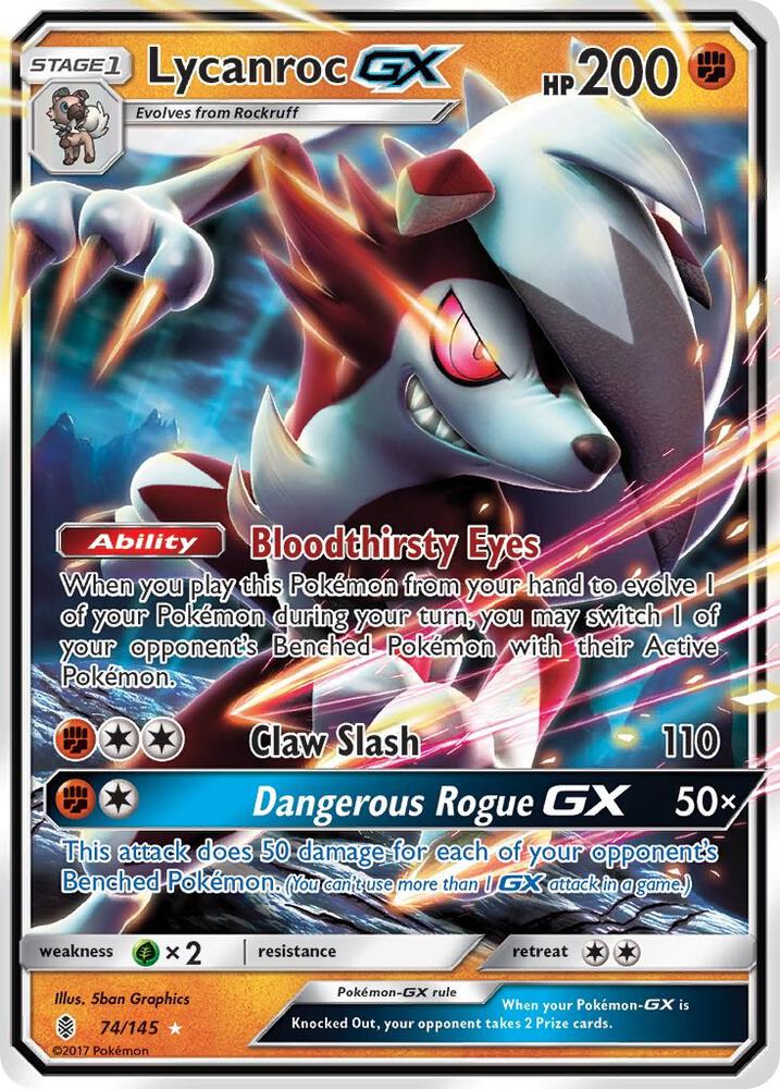 Lycanroc GX - SM - Guardians Rising (SM02)esp