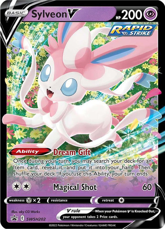 Sylveon V - SWSH202 - SWSH: Sword & Shield Promo Cards (SWSD)