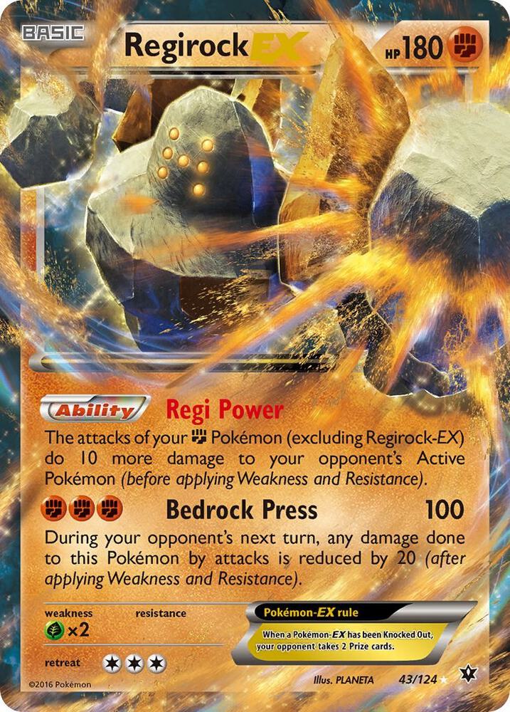 Regirock EX - XY - Fates Collide (FCO)