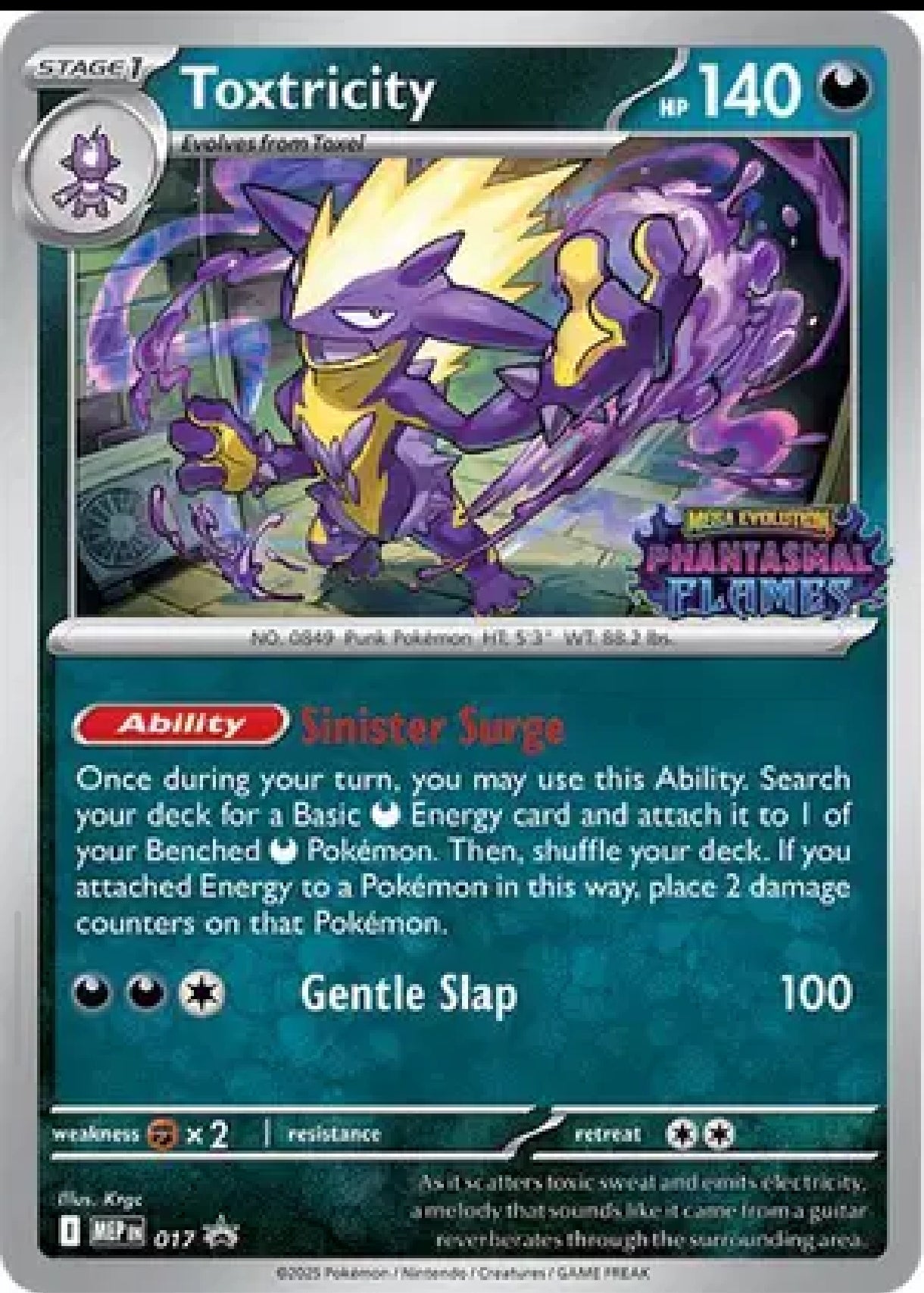 Toxtricity (Prerelease) [Staff] - ME: Mega Evolution Promo (MEP)spñ