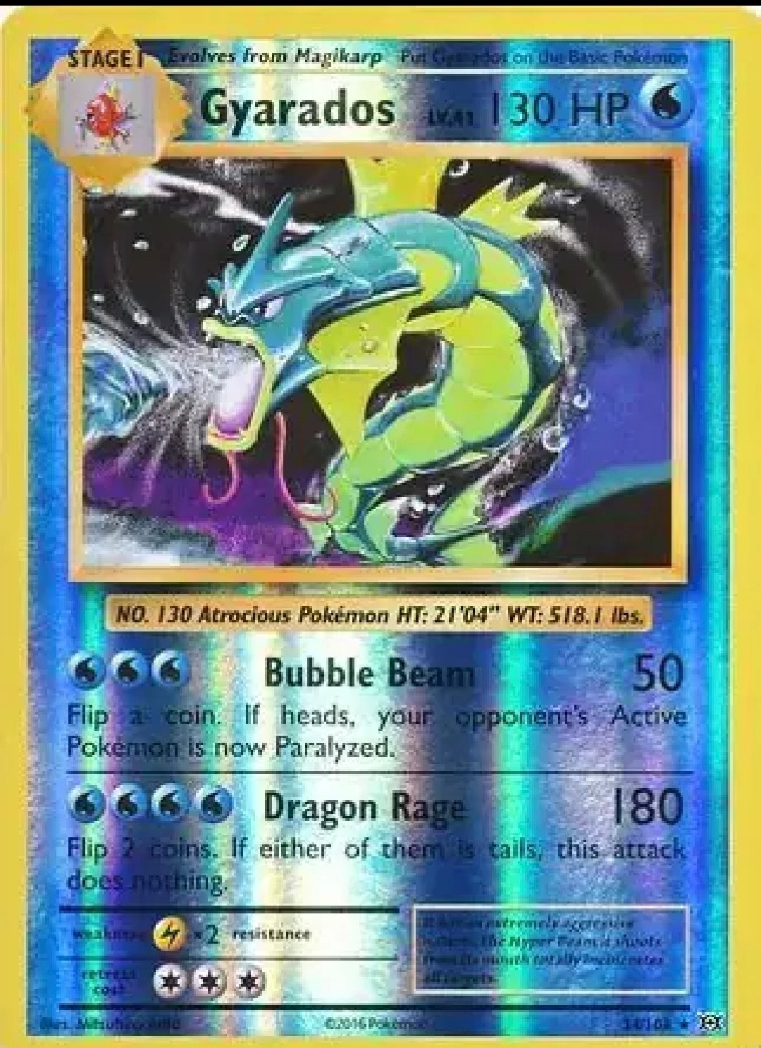 Gyarados - XY - Evolutions (EVO) reverse
