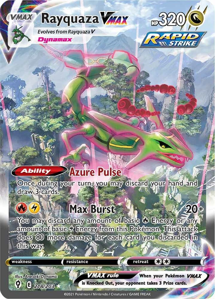 Rayquaza VMAX (Alternate Art Secret) - SWSH07: Evolving Skies (SWSH07) LP