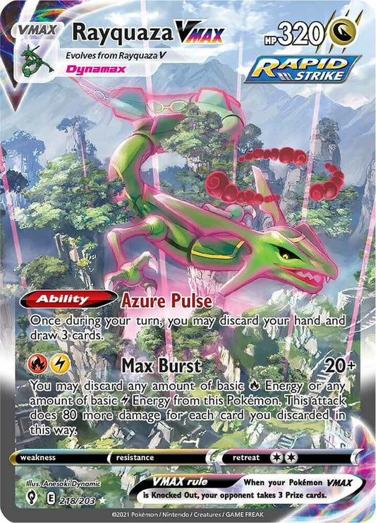 Rayquaza VMAX (Alternate Art Secret) - SWSH07: Evolving Skies (SWSH07) LP
