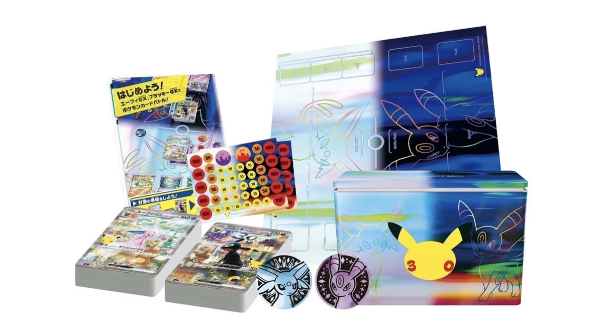 PREVENTA MEGA 30th Celebration Premium Deck Set Espeon Umbreon Pokémon Japoneses-