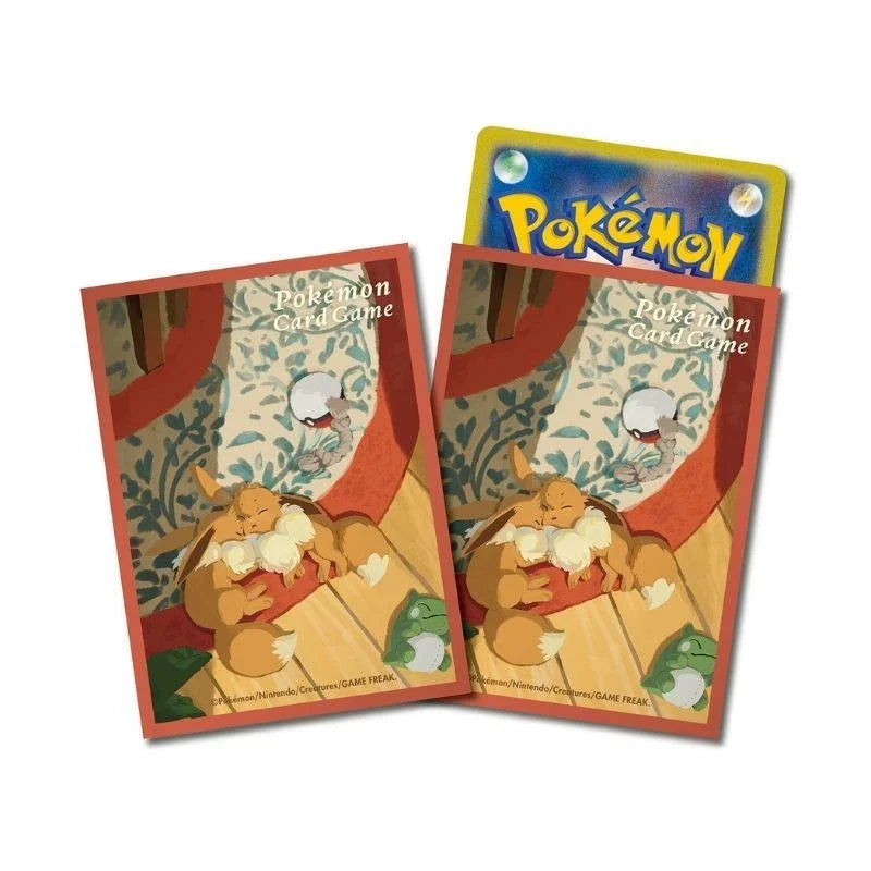 Pokemon Center Original Card Sleeves Eevee Sleeping JAPAN OFFICIAL